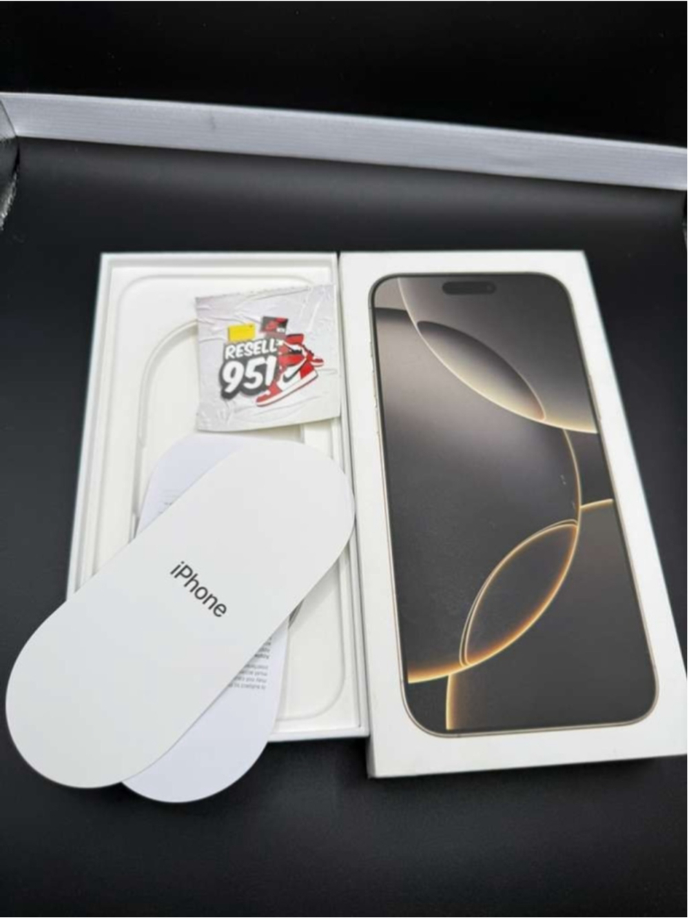 Apple iPhone 16 Pro Max Platinum 256GB Empty Retail Box Collectible Packaging